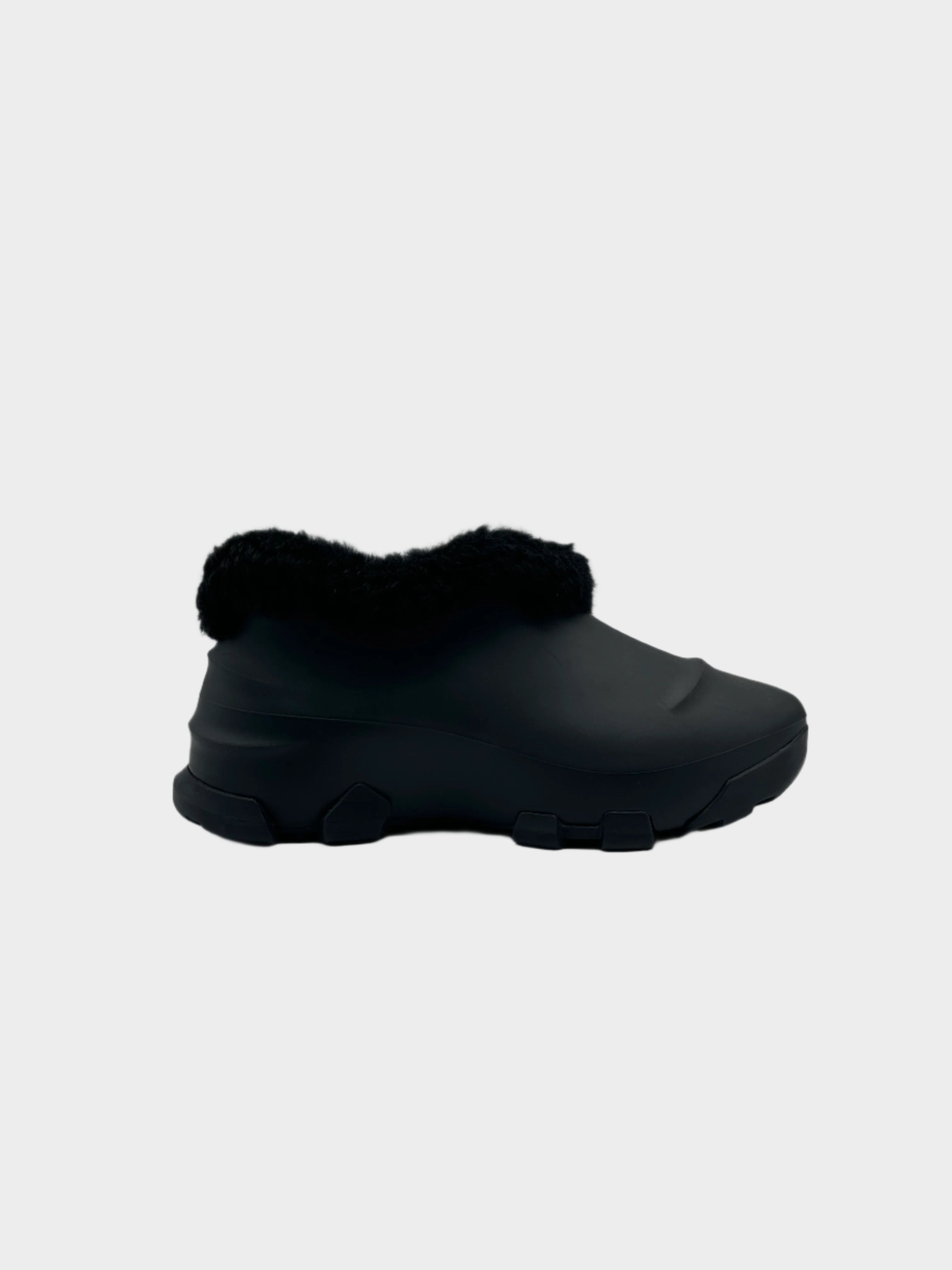 stivaletti Givenchy, Monumental Mallow, sabot Givenchy, stivaletti in gomma, stivaletti neri Givenchy, Qlhype