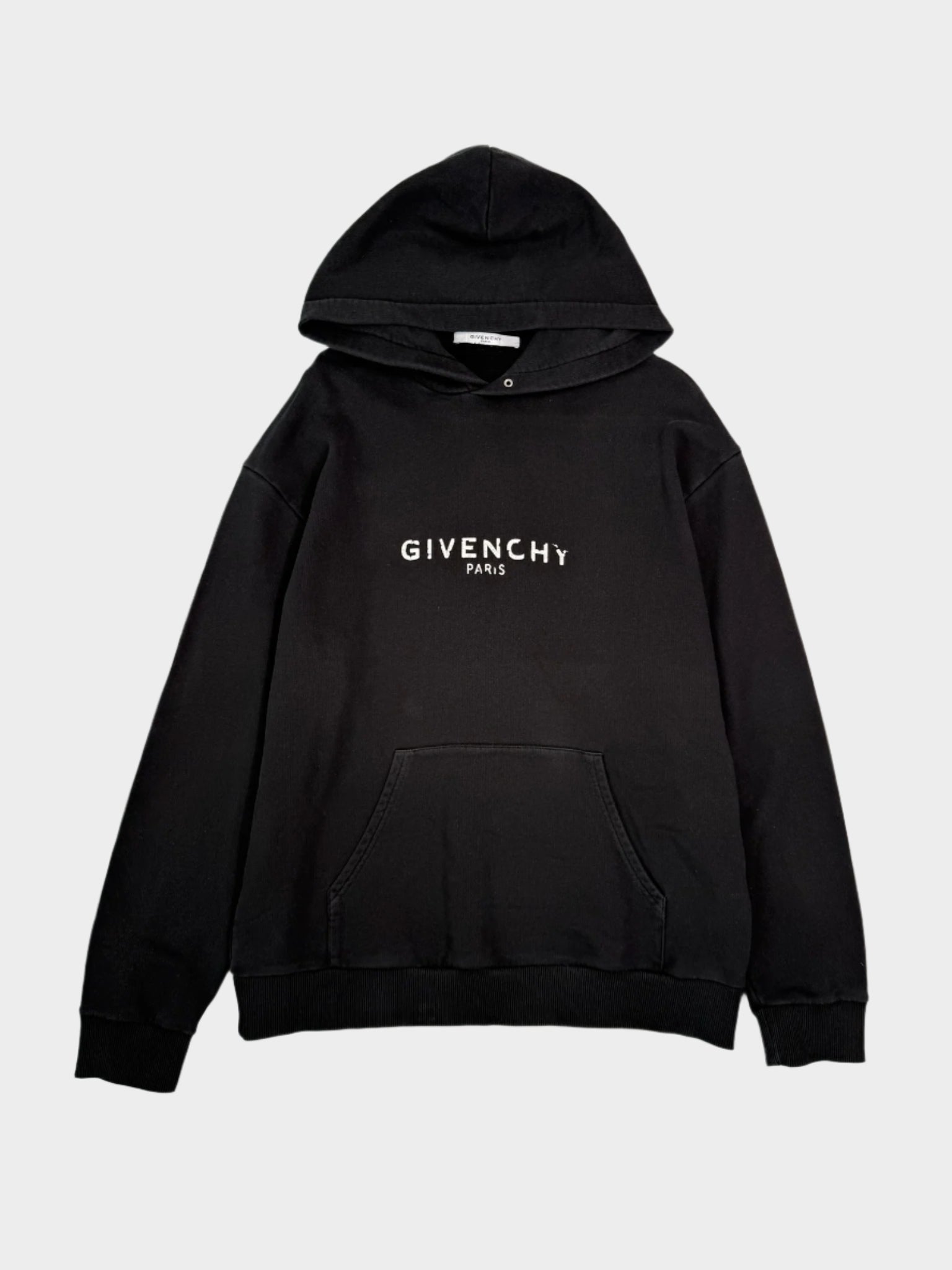 felpa Givenchy, felpa nera Givenchy, felpa con cappuccio Givenchy, felpa logo Givenchy Paris, streetwear Givenchy

