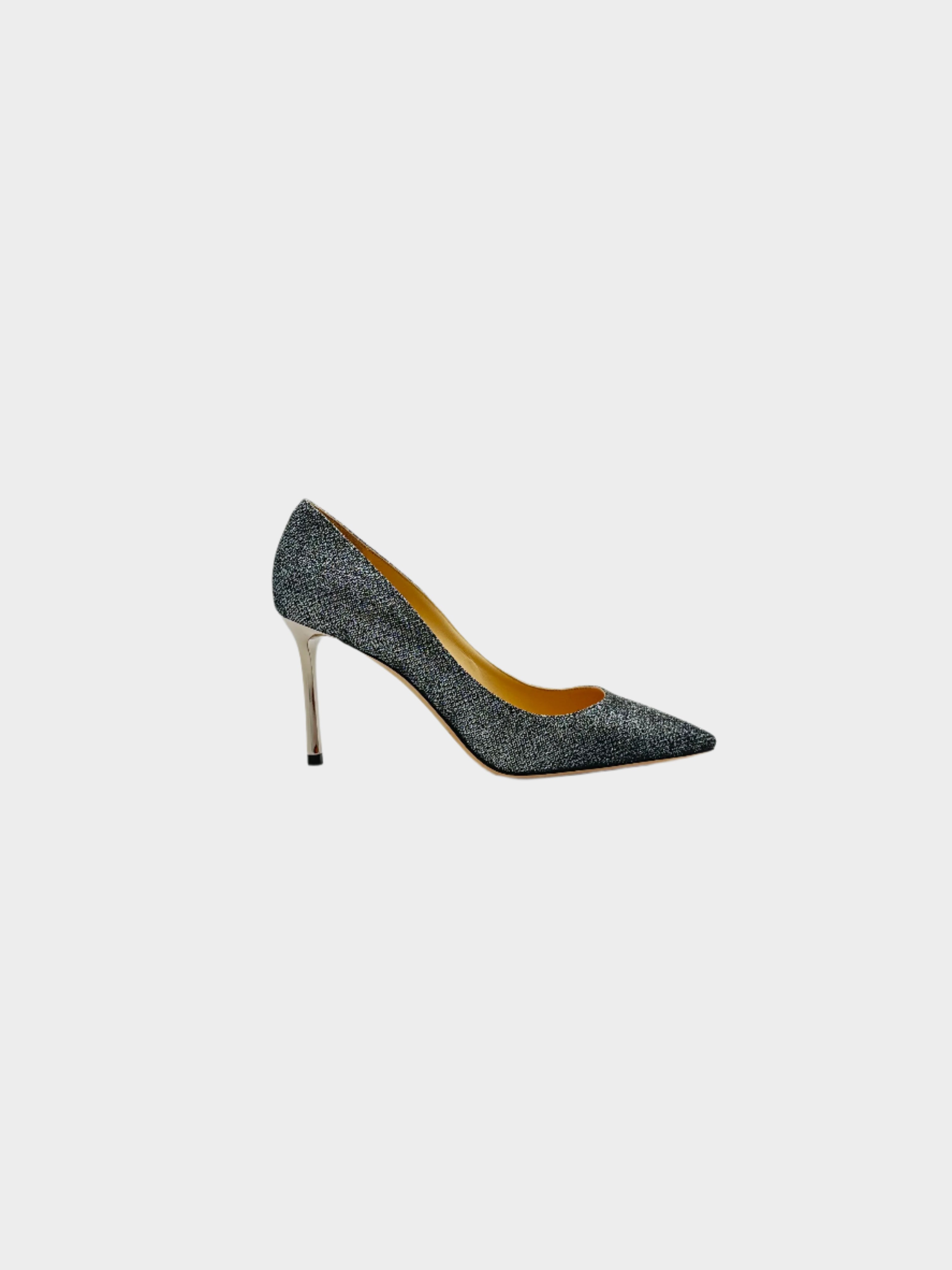 Glitter Pumps con punta affusolata, motivo glitterato e tacco a stiletto da 8,5 cm.