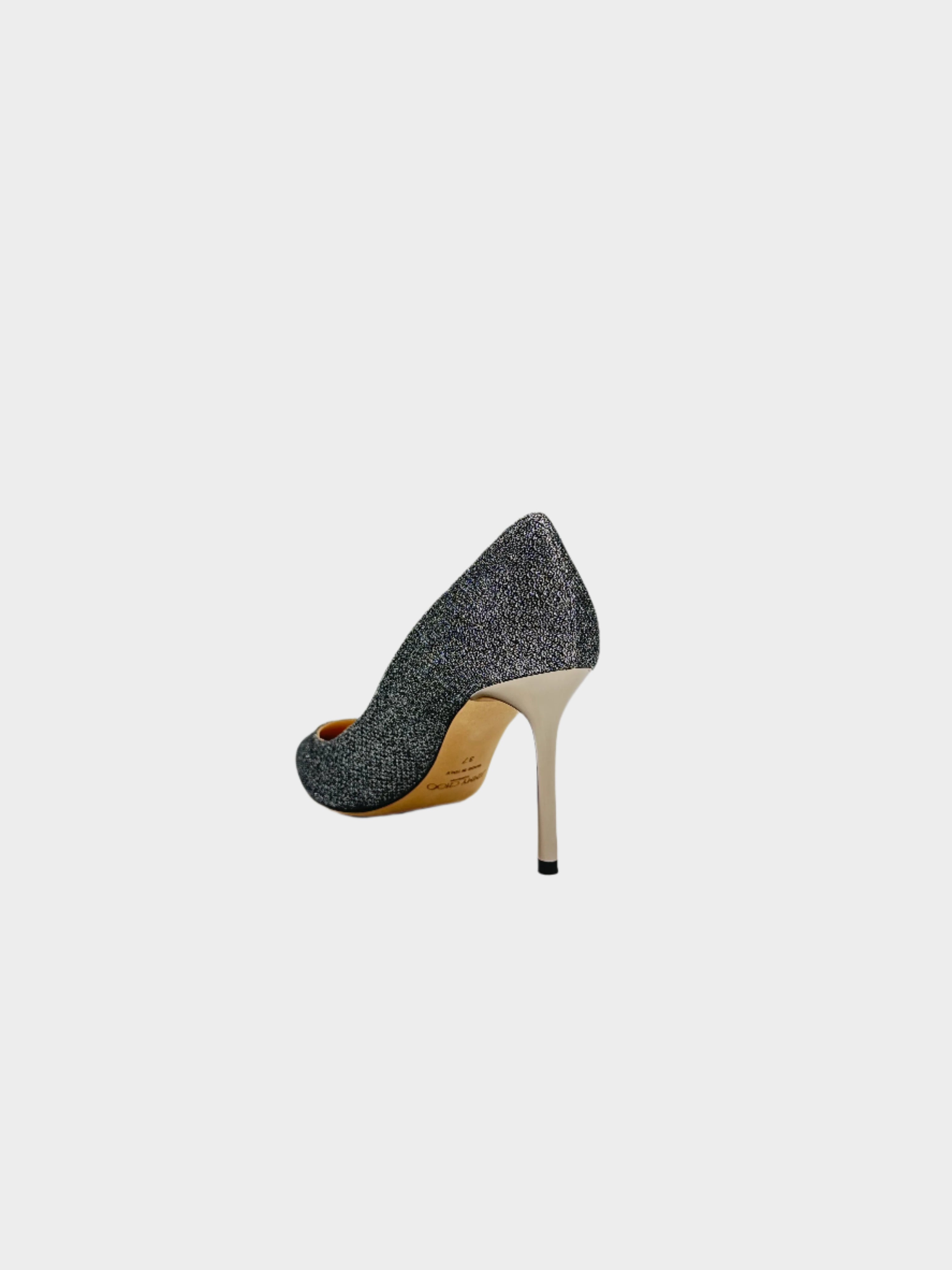 Glitter Pumps con punta affusolata, motivo glitterato e tacco a stiletto da 8,5 cm.