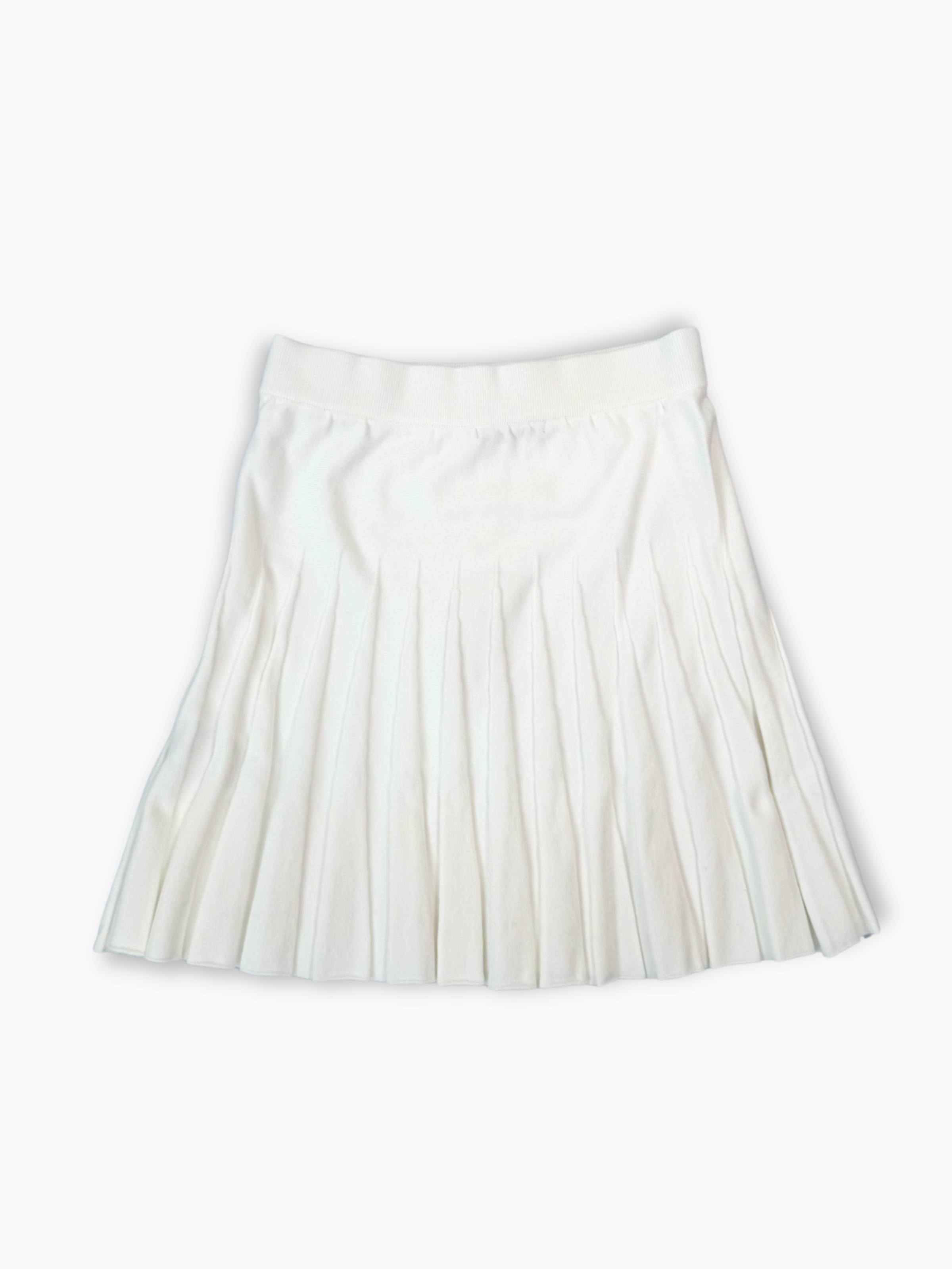 Gonna corta bianca Hinnominate con design plissettato e vita elasticizzata