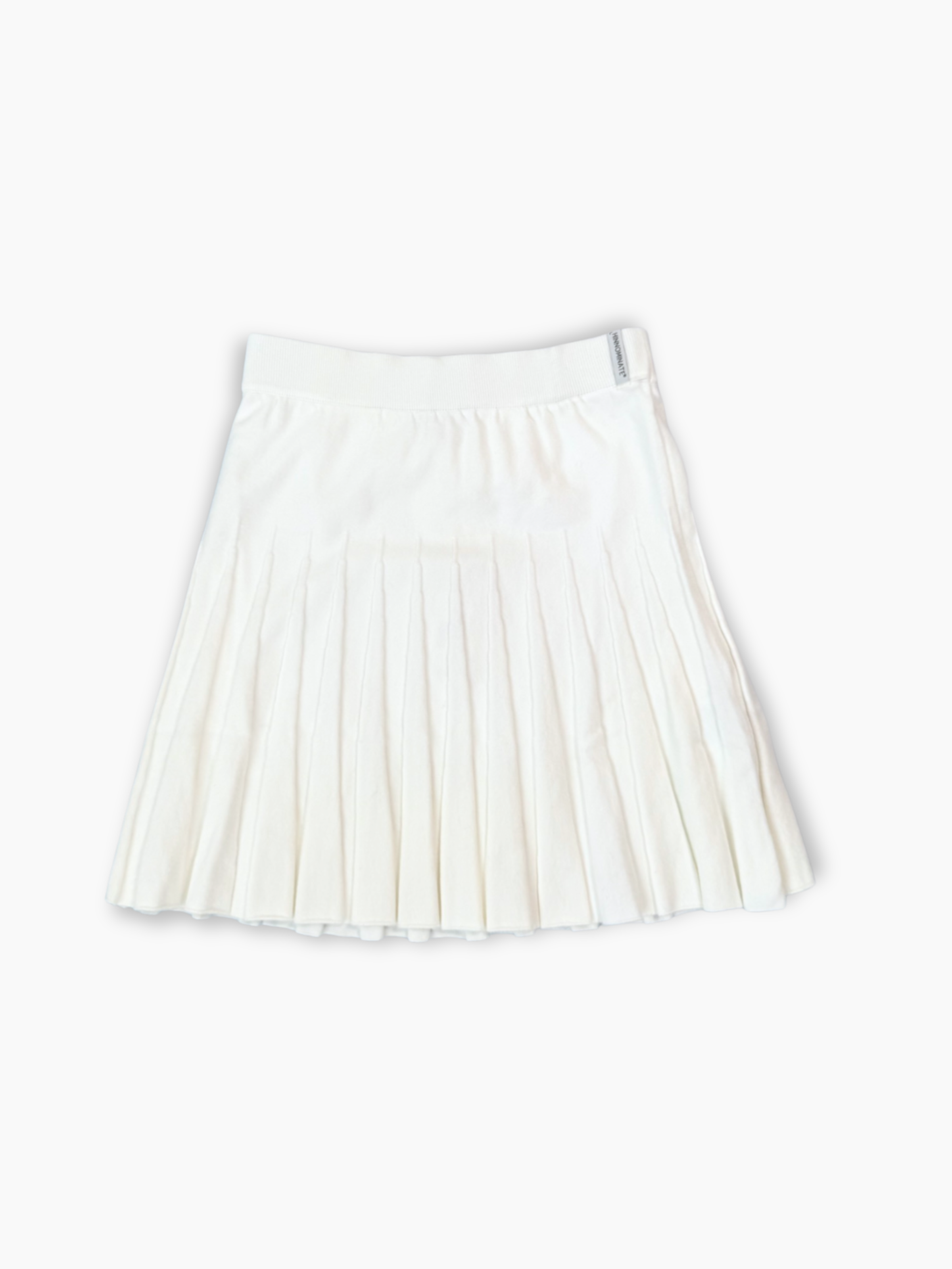 Gonna corta bianca Hinnominate con design plissettato e vita elasticizzata