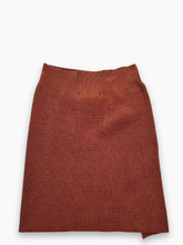 Mini Knit Skirt with Asymmetrical Slit -  | dBlank
