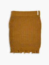 Teddy Knit Skirt with Rips -  | dBlank