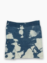 Aqua Knit Mini Skirt With Asymmetrical Slit -  | dBlank