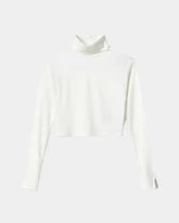 Crop Top Dolcevita In Viscosa Con Etichetta -  | dBlank