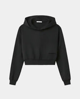 Cropped Hoodie With Front Print -  | dBlank