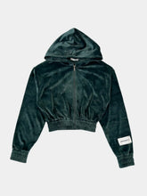 Chenille Hoodie With Zip And Label -  | dBlank