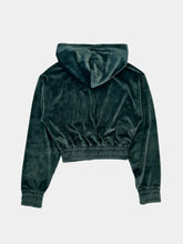 Chenille Hoodie With Zip And Label -  | dBlank