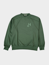 Sage Crewneck Sweatshirt In Modal With Print And Raglan Sleeves -  | dBlank
