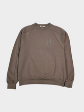 Crewneck Sweatshirt Mud Modal With Print And Raglan Sleeves -  | dBlank