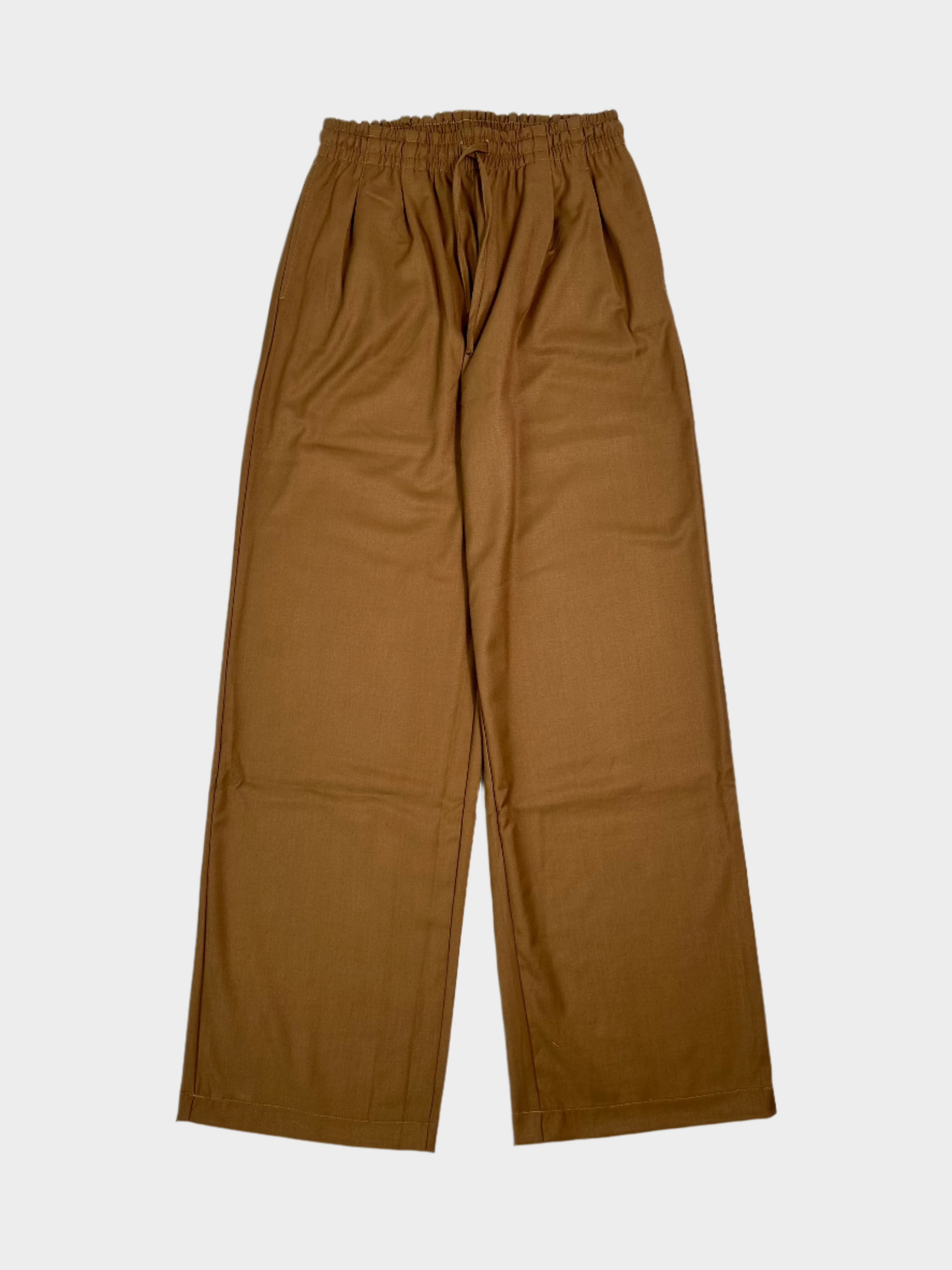 Vista frontale del pantalone donna Hinnominate teddy con coulisse