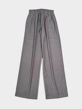 Oversized Gray Pants With Drawstring And Adjustable Waist -  | dBlank