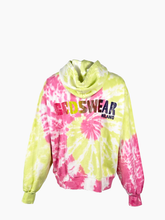 Felpa Cappuccio Tie Dye Rosa E Gialla - Multicolore | Qlhype