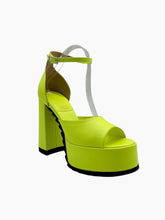 Fluorescent Yellow Platform Sandal -  | dBlank