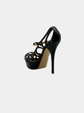 Intertwined Plateau Heels - Black | dBlank
