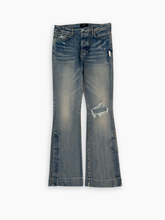 Jeans A Zampa Strappati Azzurri - Blu | dBlank