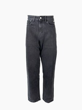 Jeans Graffiti Logo Wide Neri - Nero | Qlhype