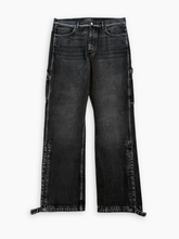 Jeans Larghi Grigi Con Tsche Laterali - Nero | dBlank