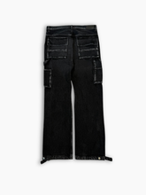 Jeans Larghi Grigi Con Tsche Laterali - Nero | dBlank