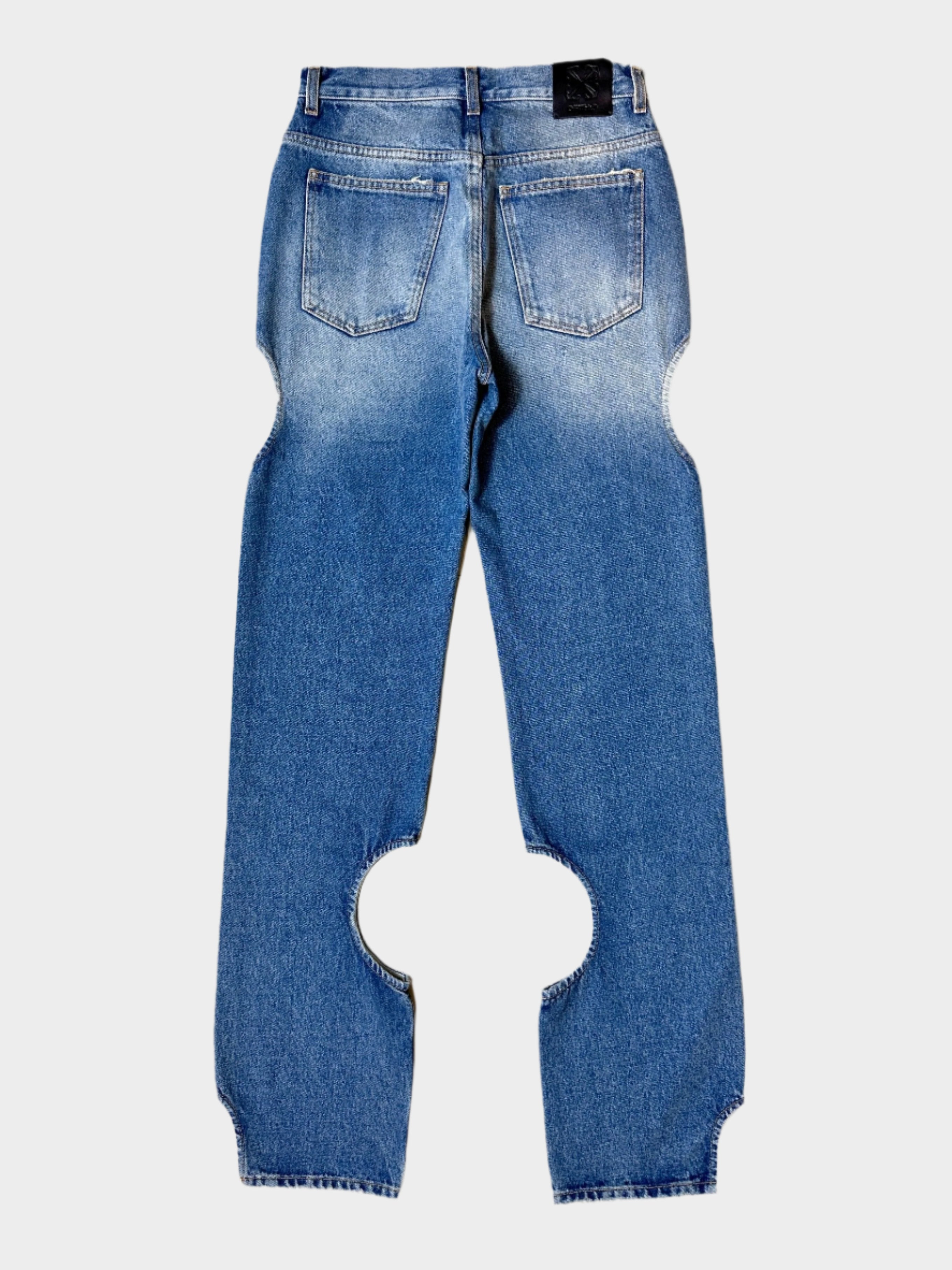 Jeans Denim Vintage Blue Con Cut-Out Meteora