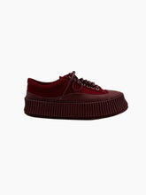 Bordeaux Canvas Sneaker With High Sole -  | dBlank