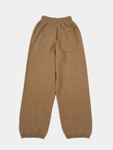 Beige Cashmere Knit Joggers -  | dBlank