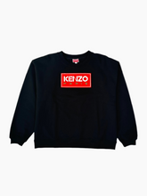 Black Crewneck Sweatshirt With Embroidered Logo -  | dBlank