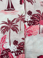 Pink Satin Palm Print Shirt -  | dBlank