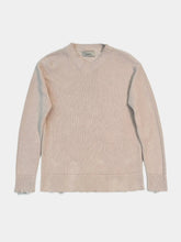 Pearl Knit Sweater With Frayed Hem -  | dBlank