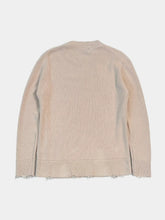 Pearl Knit Sweater With Frayed Hem -  | dBlank