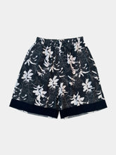 Floral Shorts With Contrast Hem -  | dBlank