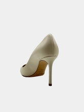 Leather Crystals Pumps - White | dBlank