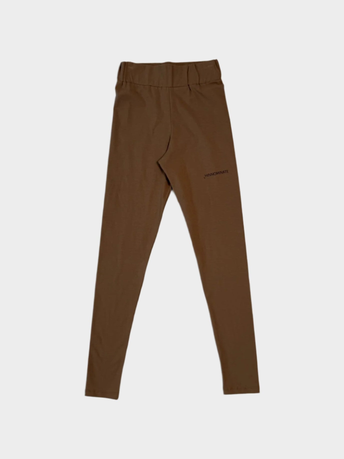  Leggings tortora Hinnominate in cotone bielastico visti frontali
