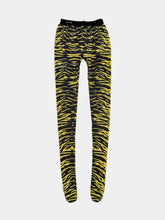 Yellow and Black Animal Print Leggings -  | dBlank