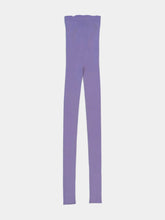 High Waisted Lilac Knit Leggings -  | dBlank