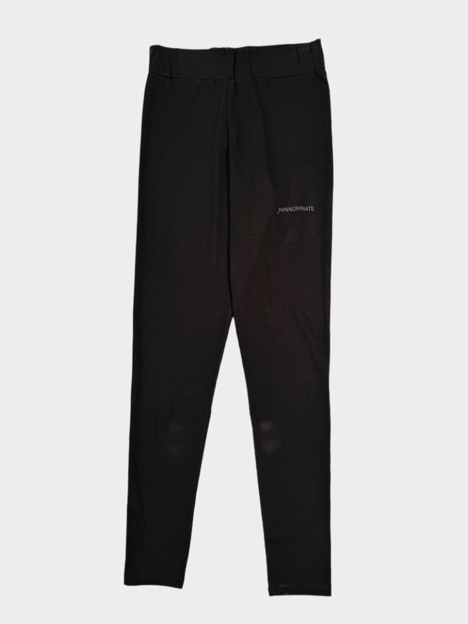  Leggings neri Hinnominate in bielastico a vita alta con stampa vista laterale