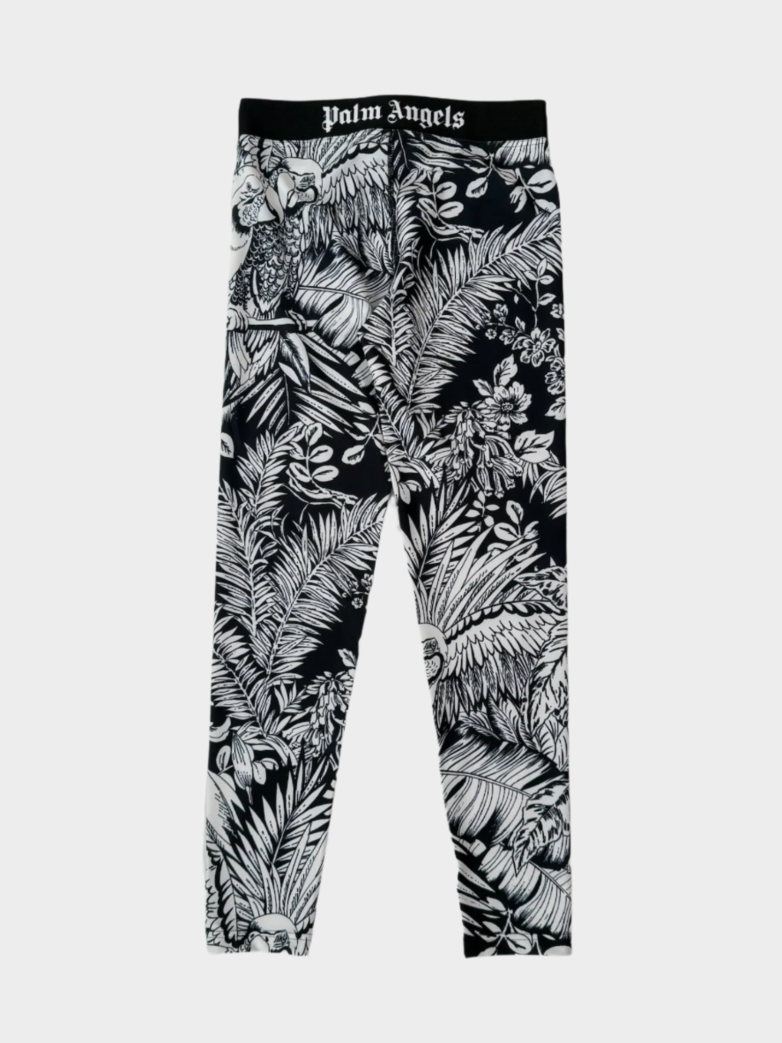Leggings Neri Con Stampa Jungle