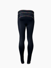 Black Leggings With Rainbow Trim -  | Qlhype