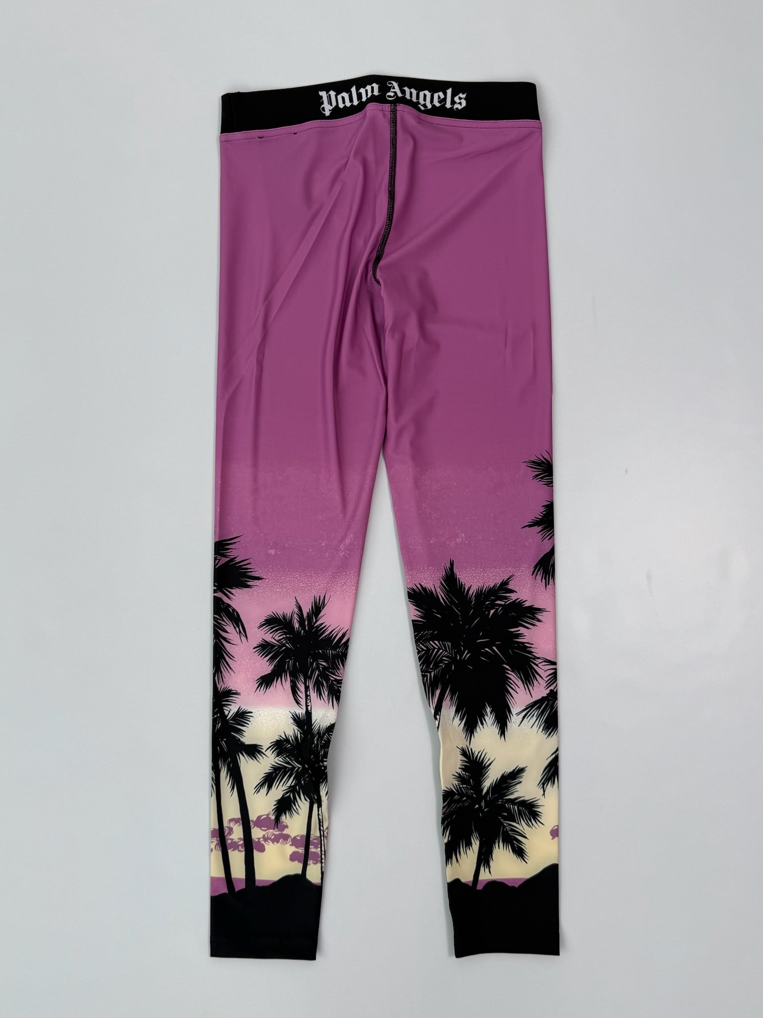 Leggings Viola Sunset Con Palme