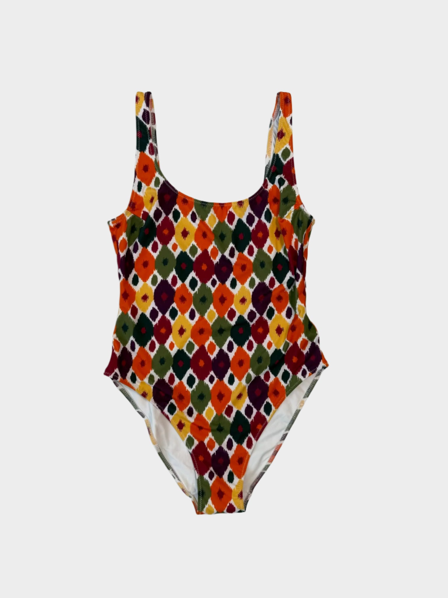 Costume intero Saint Barth Lora Aztek Ikat con stampa geometrica visto fronte
