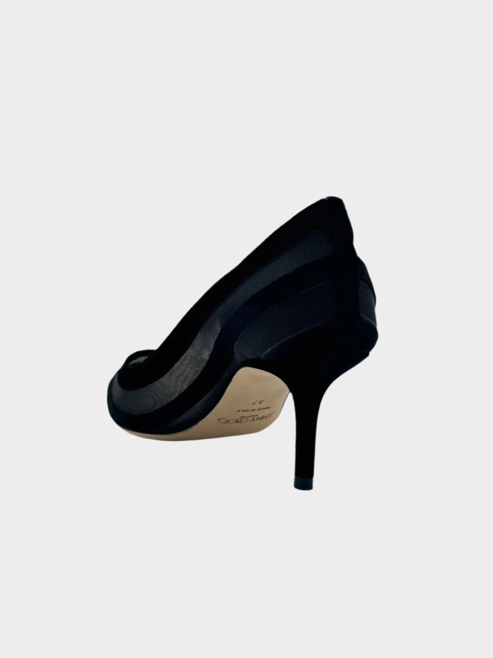 Love 85 Pumps in velluto con dettagli in mesh, punta affusolata e tacco a stiletto da 8 cm.