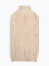 Off White Pearl Knit Turtleneck Dress -  | Qlhype