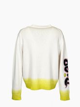 Maglione Bianco Con Ricamo Serpente -  | Qlhype