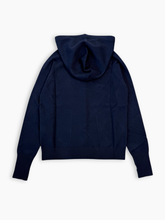 Maglia Blu Con Cappuccio E Ricamo -  | dBlank