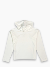 White Hoodie with Logo -  | Qlhype