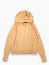 Hazelnut Sweater With Hood and Embroidery -  | Qlhype