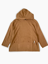 Hazelnut Sweater With Raw Cut Hood -  | dBlank