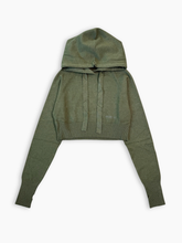 Maglia Verde Corta Con Cappuccio E Ricamo -  | dBlank