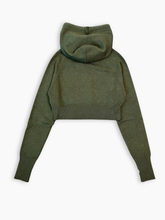 Maglia Verde Corta Con Cappuccio E Ricamo -  | dBlank